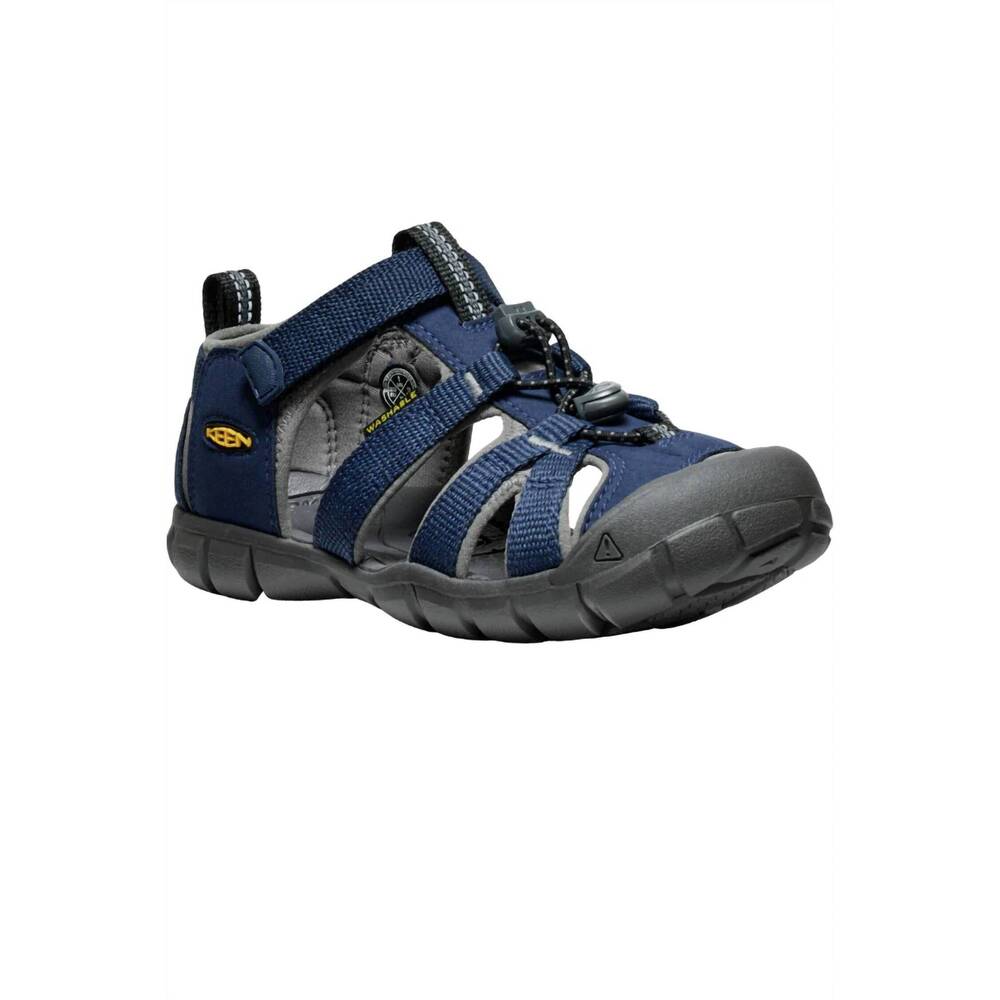 NEW KEEN kids youth seacamp ii cnx sandal in naval academy/drizzle